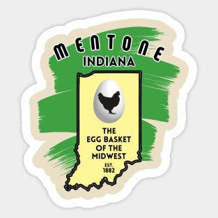 Mentone, Indiana Sticker